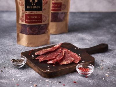 Чіпси м'ясні із яловичини