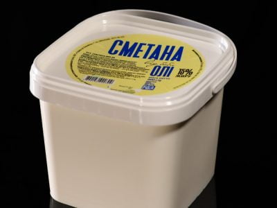 Сметана   відро 15% 900 г