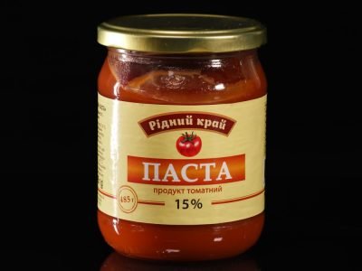 Томатна Паста ТМ "Рідний край" 490г